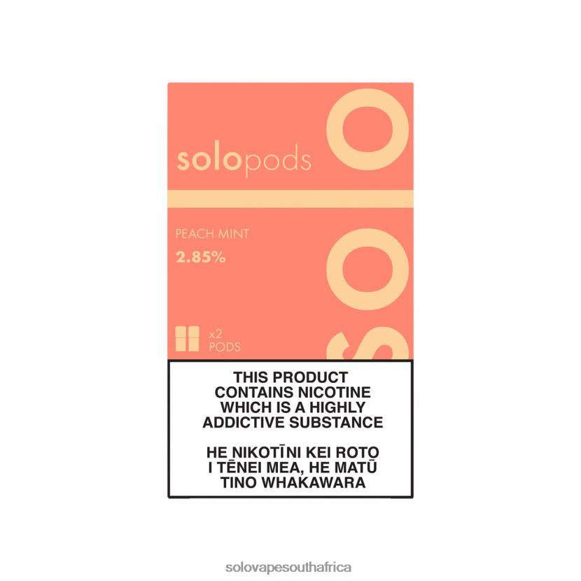 Solo Replacement Pod 2-Pack Peach Mint | Solo Disposable Vape Review JL8L2F57